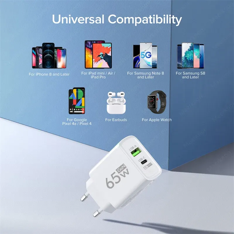 Chargeur USB-C GaN, vue latérale