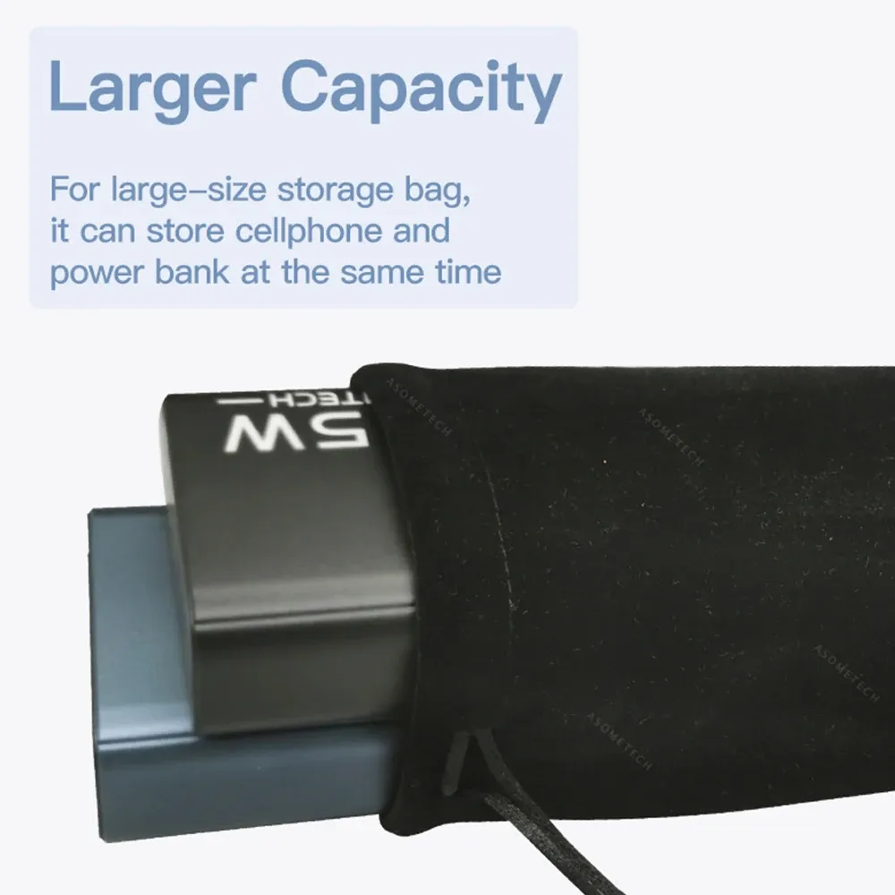 Étui souple de rangement pour batterie externe et téléphone portable, protection et transport en voyage 3