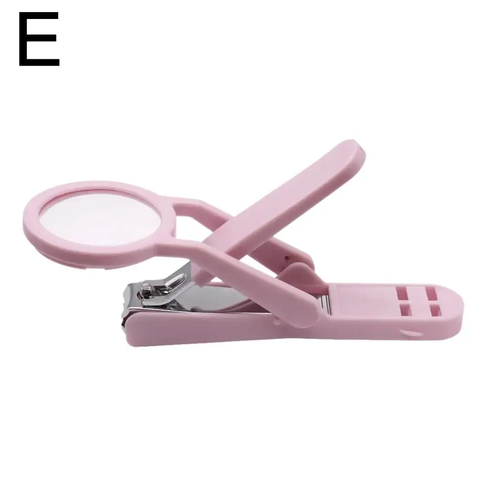 Coupe-ongles avec loupe pour seniors, pratique, en acier inoxydable, anti-éclaboussures, grand outil de beauté 9