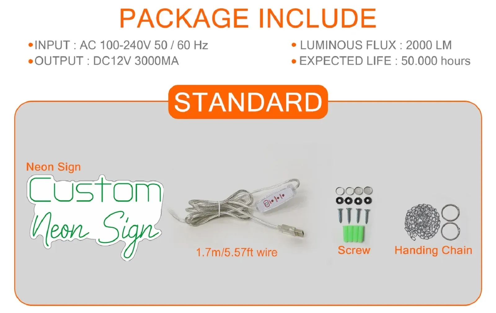 Enseigne néon LED personnalisée, décoration