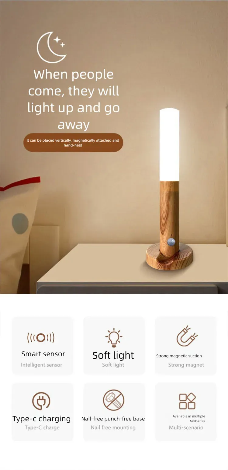 Veilleuse LED dans un intérieur chaleureux