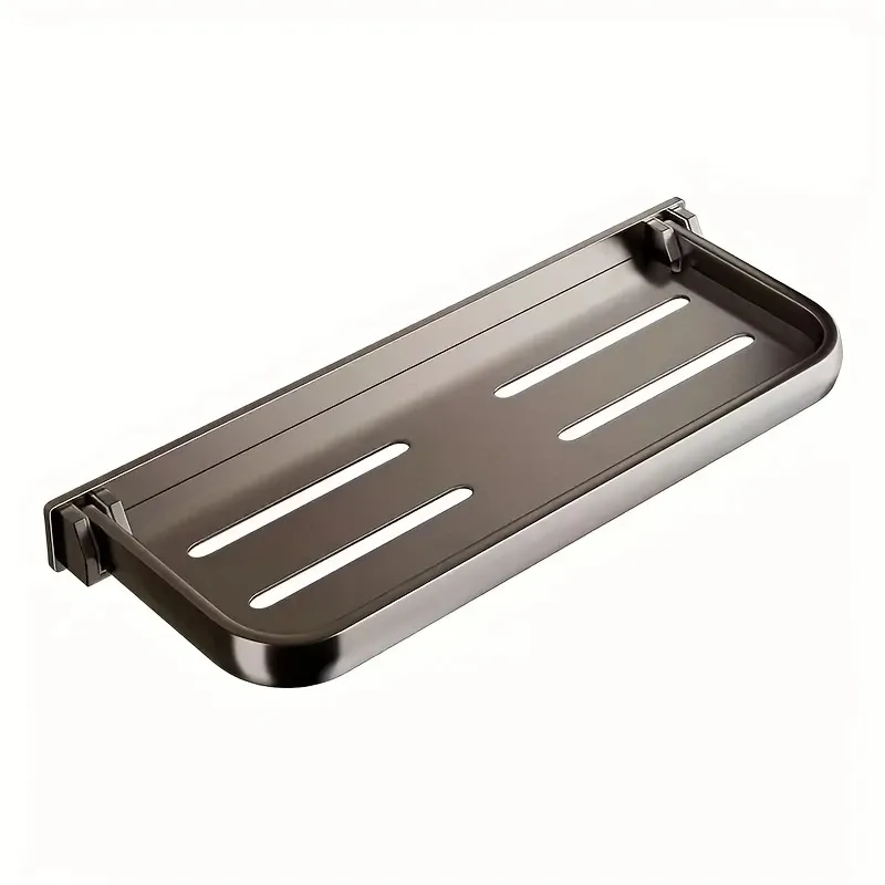 Support pliant mural en aluminium pour salle de bain, peu encombrant et facile à installer 5