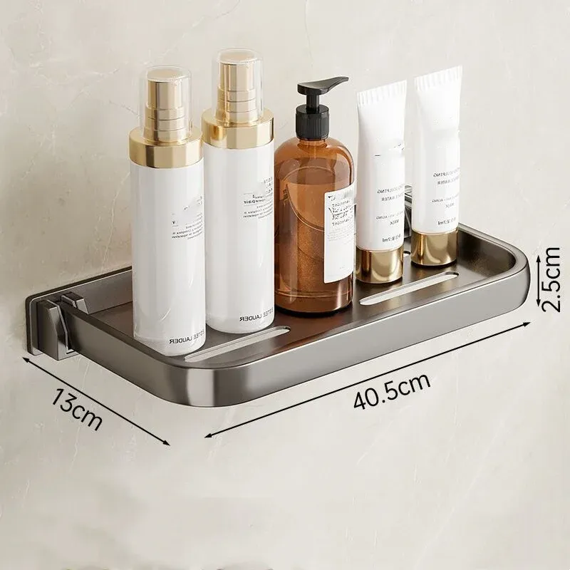 Support pliant mural en aluminium pour salle de bain, peu encombrant et facile à installer 6