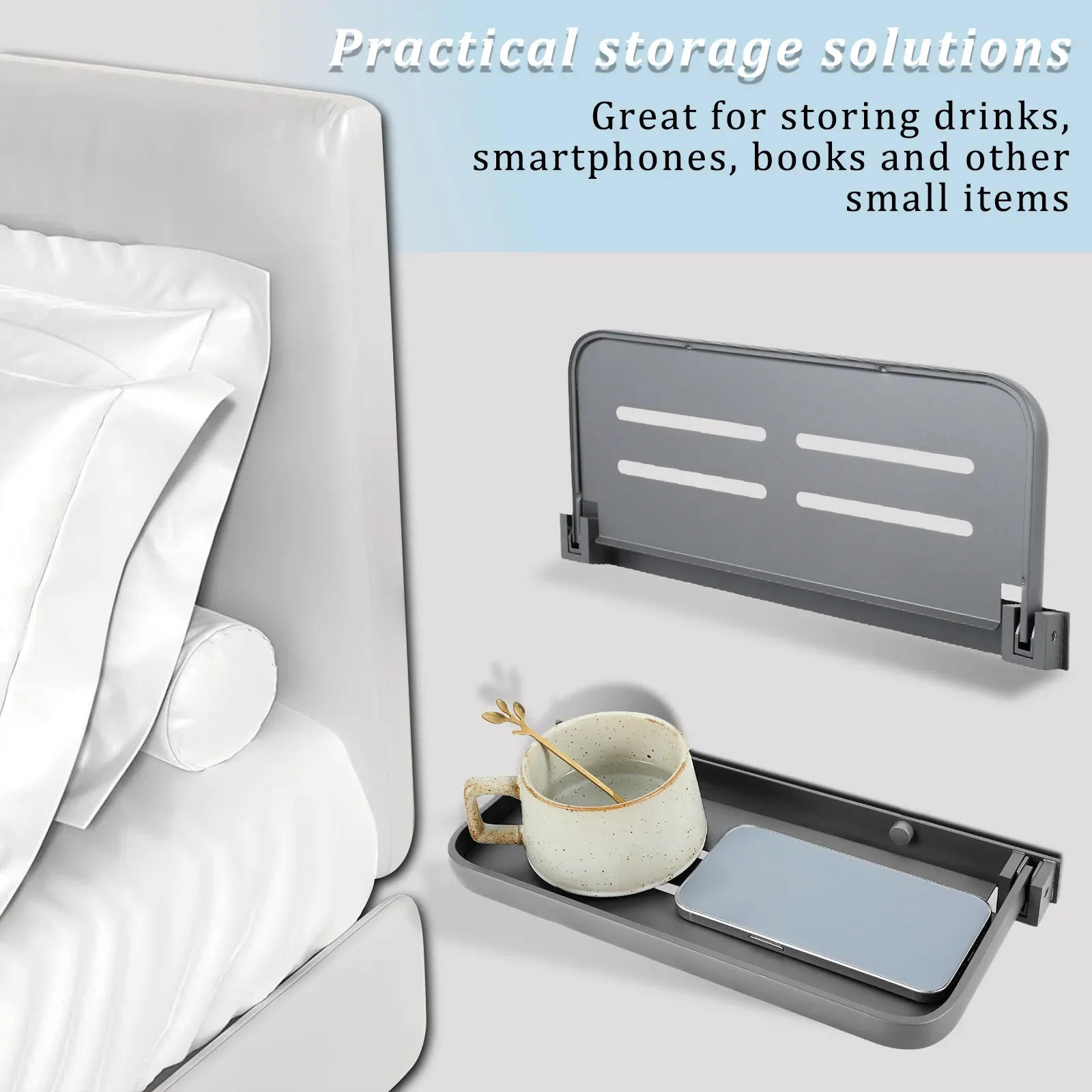 Support de rangement mural pour salle de bain, mise en situation
