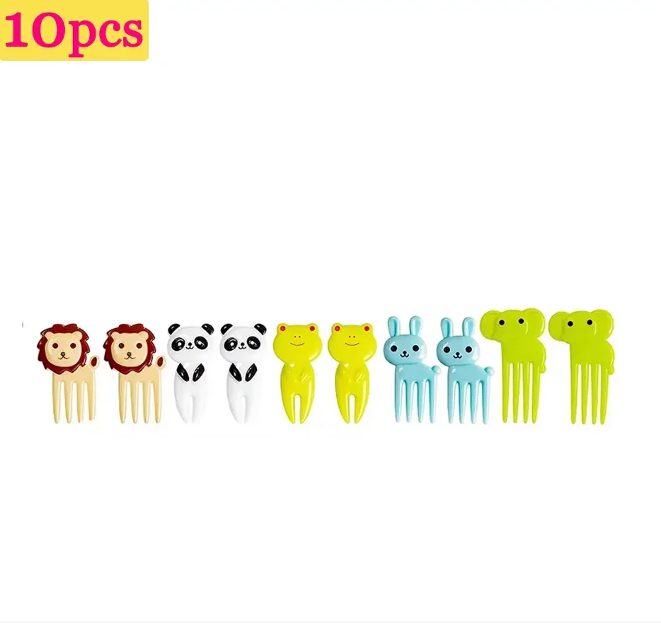 Accessoires de boîte à déjeuner pour enfants : moules en silicone pour gâteaux, fourchette à fruits et couvre-dents 32