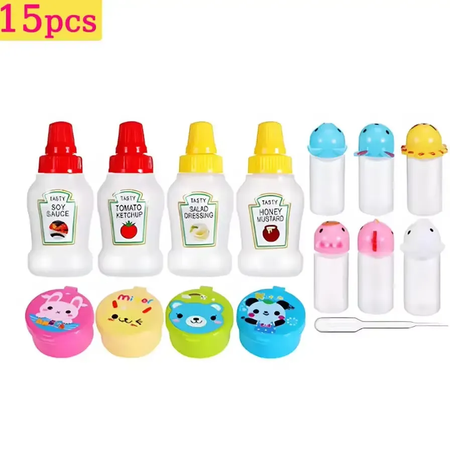 Accessoires de boîte à déjeuner pour enfants : moules en silicone pour gâteaux, fourchette à fruits et couvre-dents 23