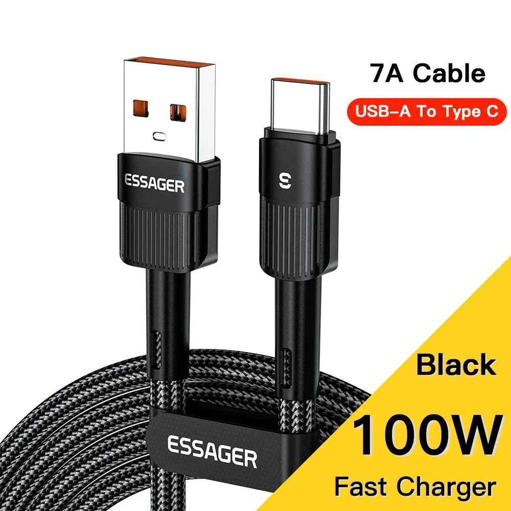 Câble USB-C vers USB-C Essager 100 W à charge rapide PD, 3 m, pour MacBook, Samsung et Xiaomi 9