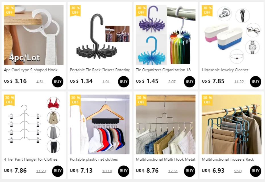 Cintre multifonctions à 4 niveaux pour pantalons, vue d'ensemble