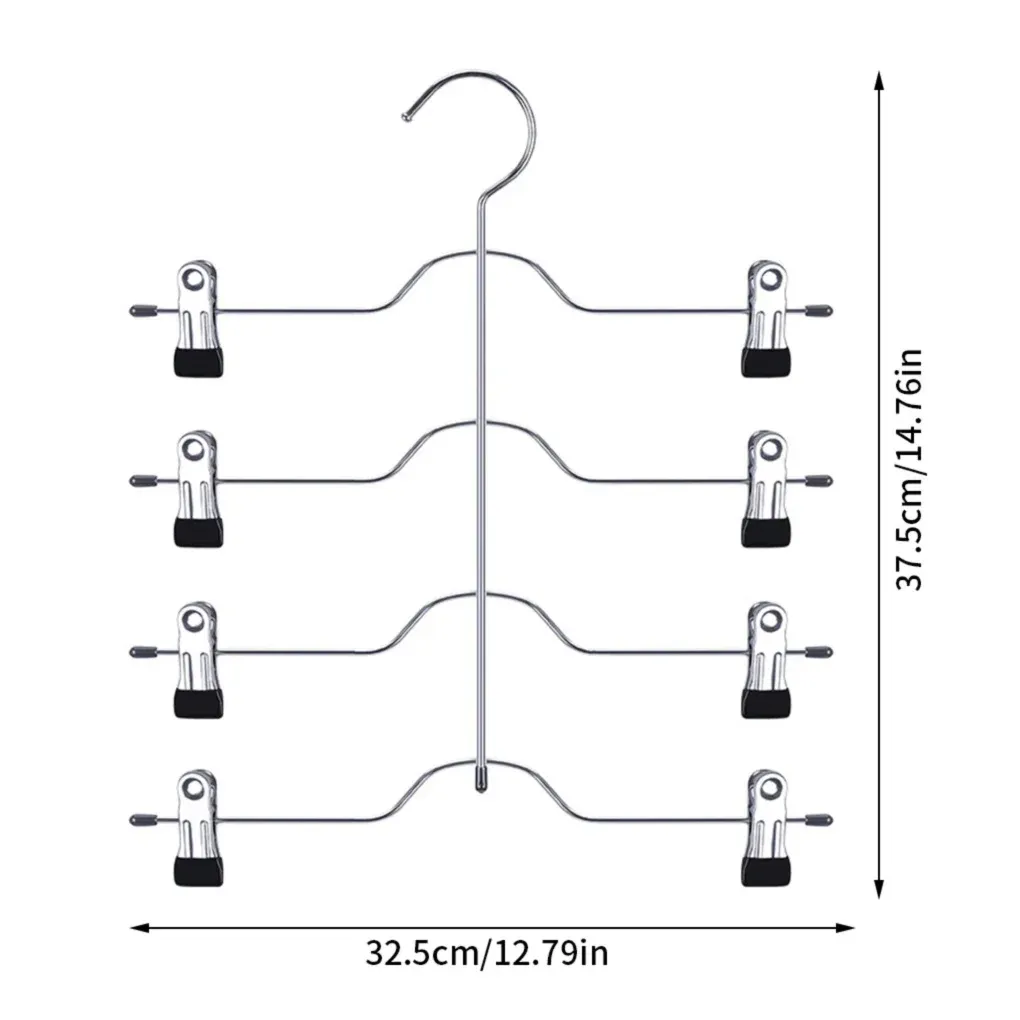Cintre à pantalons multifonction à 4 niveaux pour rangement de vêtements 6