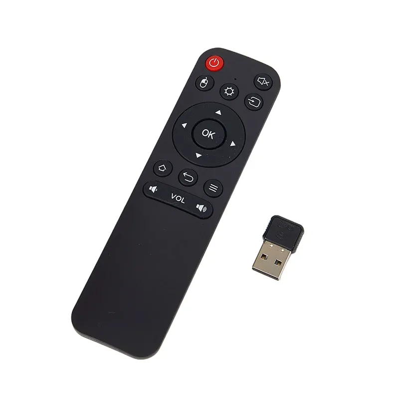 Récepteur USB sans fil 2,4 GHz, boîtier TV, télécommande et souris aérienne sans fil pour Android Smart TV Box et PC/TV 5