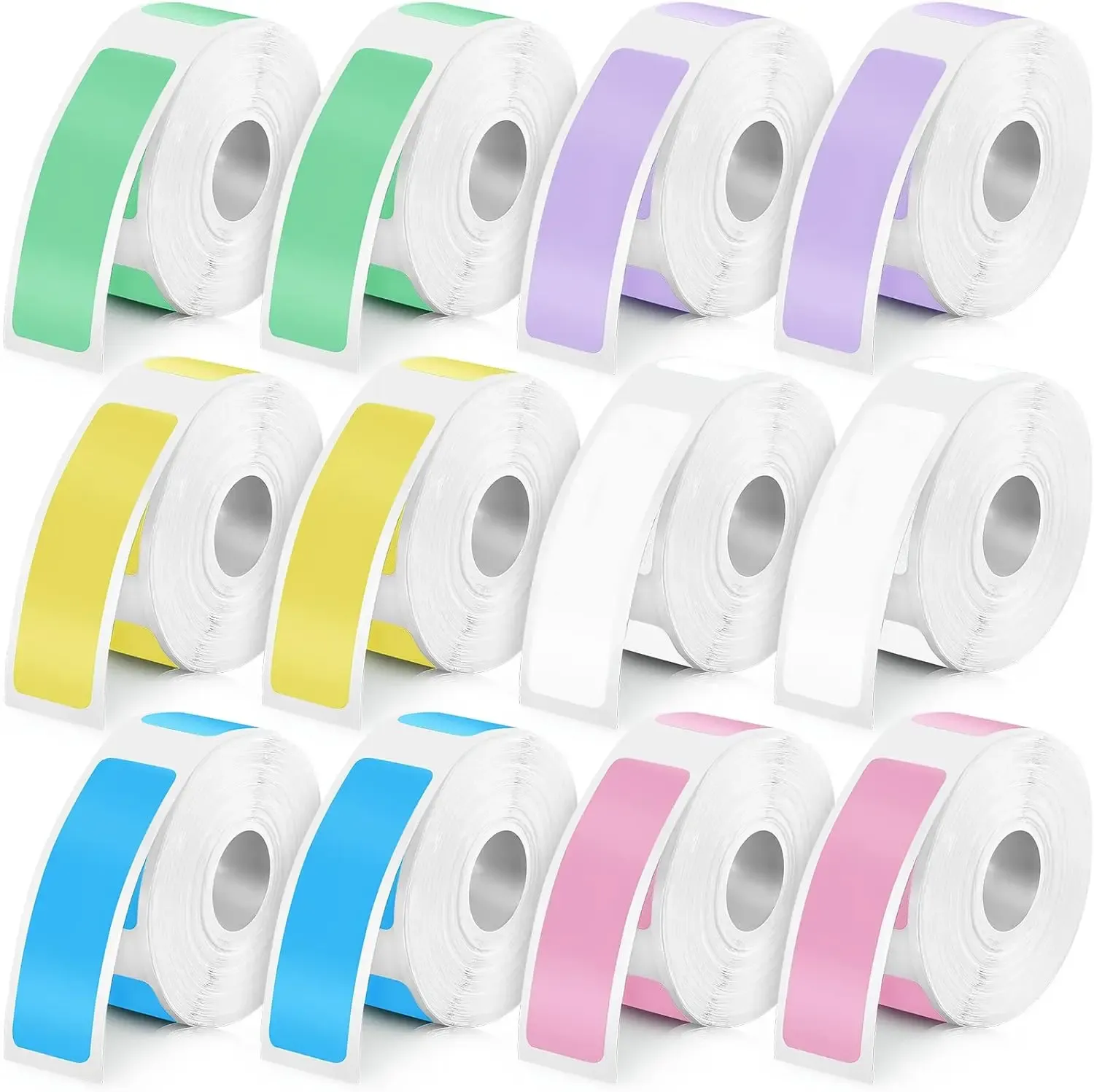 Imprimante d'étiquettes autocollantes P15, 12 x 40 mm, papier thermique, 160 étiquettes/rouleau, compatible Phomemo D30, Marklife P12, P11, Labelle - Image 1