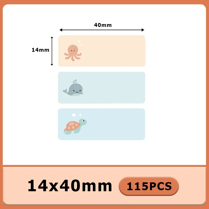 Imprimante d'étiquettes autocollantes P15, 12 x 40 mm, papier thermique, 160 étiquettes/rouleau, compatible Phomemo D30, Marklife P12, P11, Labelle 9
