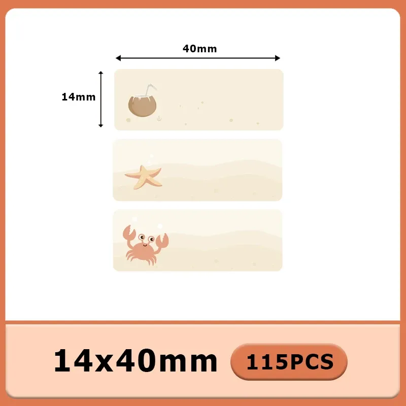 Imprimante d'étiquettes autocollantes P15, 12 x 40 mm, papier thermique, 160 étiquettes/rouleau, compatible Phomemo D30, Marklife P12, P11, Labelle 16