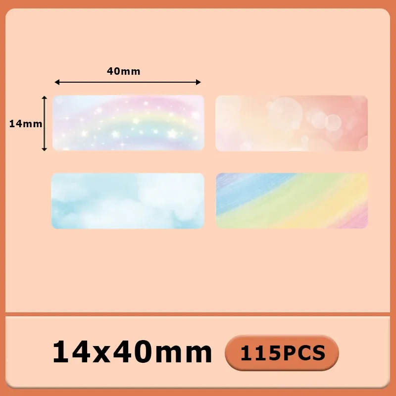 Imprimante d'étiquettes autocollantes P15, 12 x 40 mm, papier thermique, 160 étiquettes/rouleau, compatible Phomemo D30, Marklife P12, P11, Labelle 20