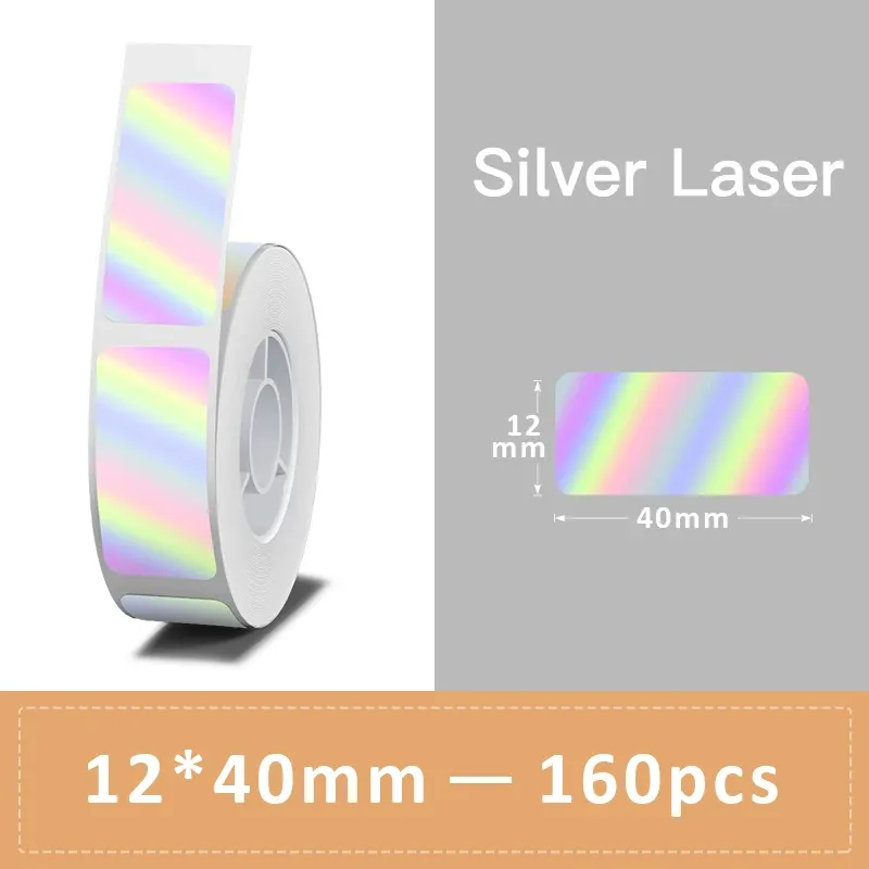 Imprimante d'étiquettes autocollantes P15, 12 x 40 mm, papier thermique, 160 étiquettes/rouleau, compatible Phomemo D30, Marklife P12, P11, Labelle 32