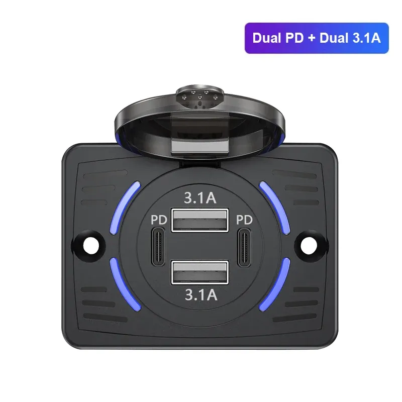 Chargeur double USB en situation