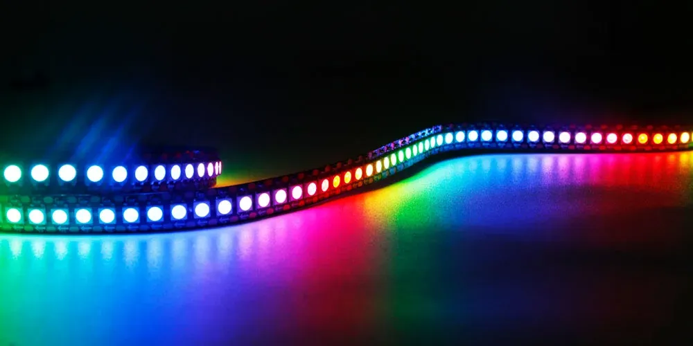 Bande lumineuse LED RGB adressable individuellement, vue d'ensemble du produit