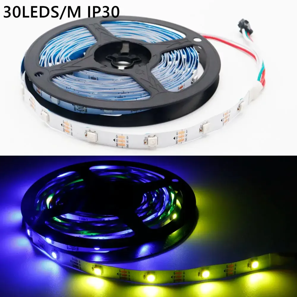 Détail de la pose de la bande LED