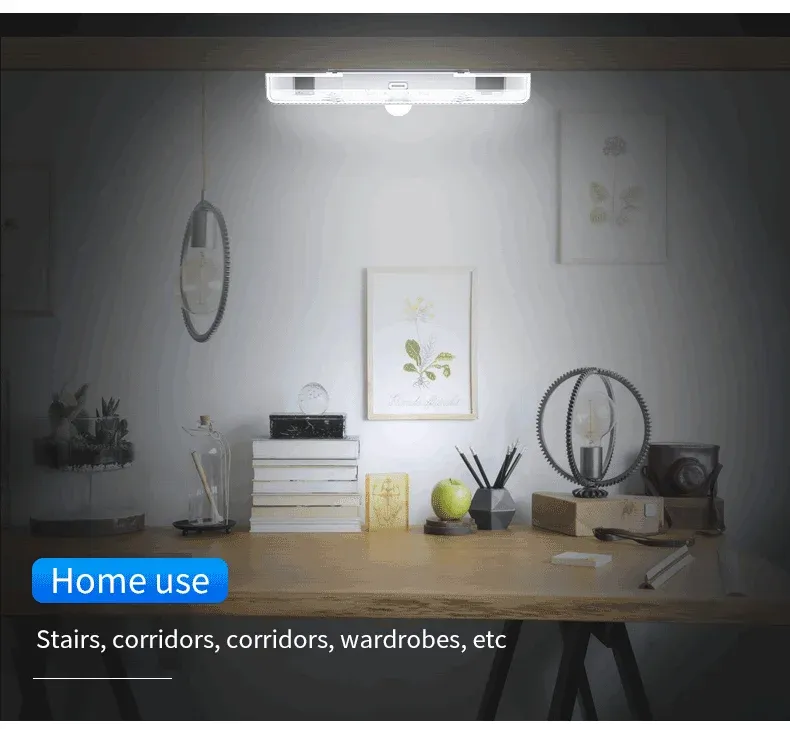 Lampe LED à détecteur de mouvement, mise en situation