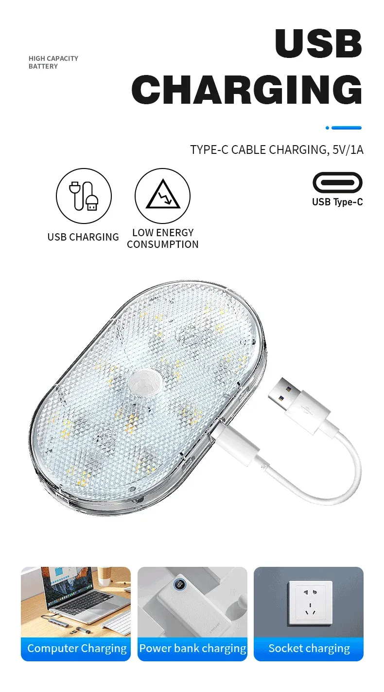 Lampe LED à détecteur de mouvement, mise en situation