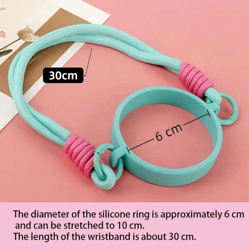 Sangle de portage en silicone pour bouteille d'eau, sangle universelle compatible avec la plupart des bouteilles de 8 à 40 oz, accessoire pour gobelet 7
