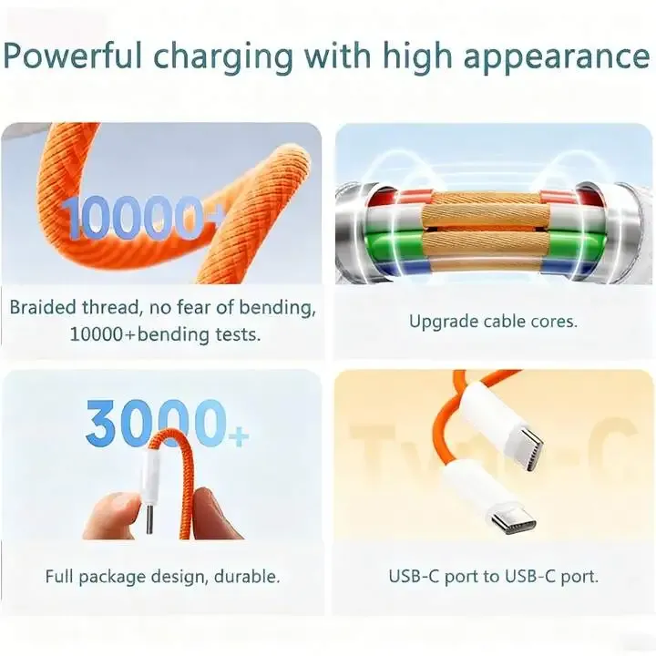 Connecteurs du câble de charge rapide pour iPhone