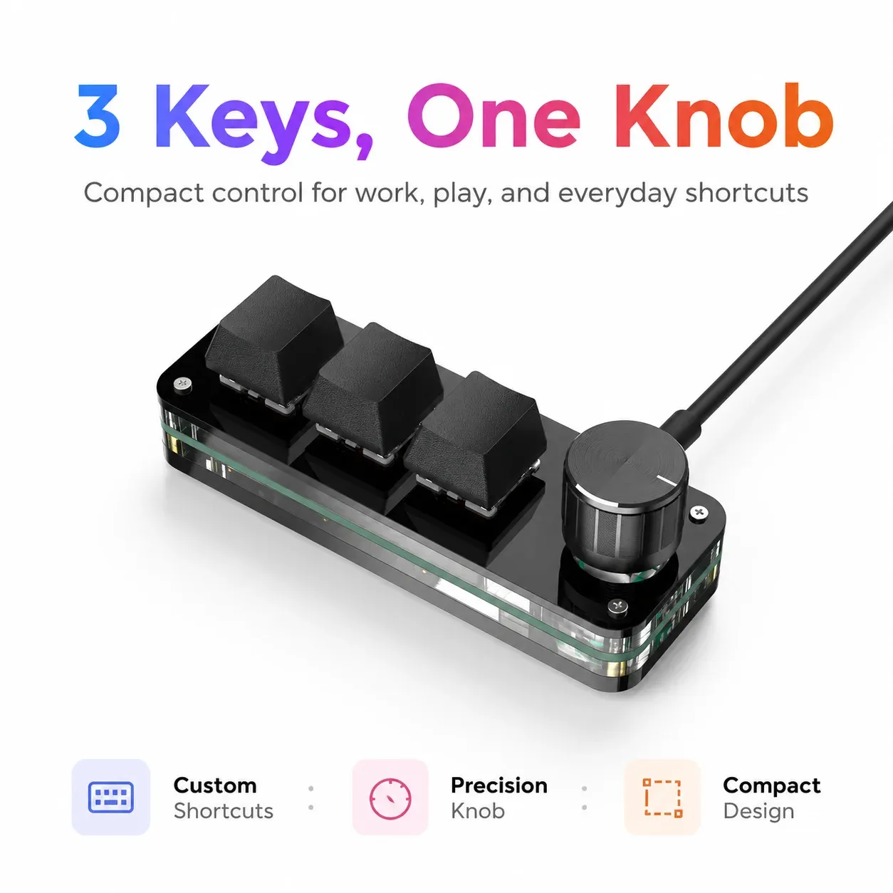 Macropad programmable, vue de présentation