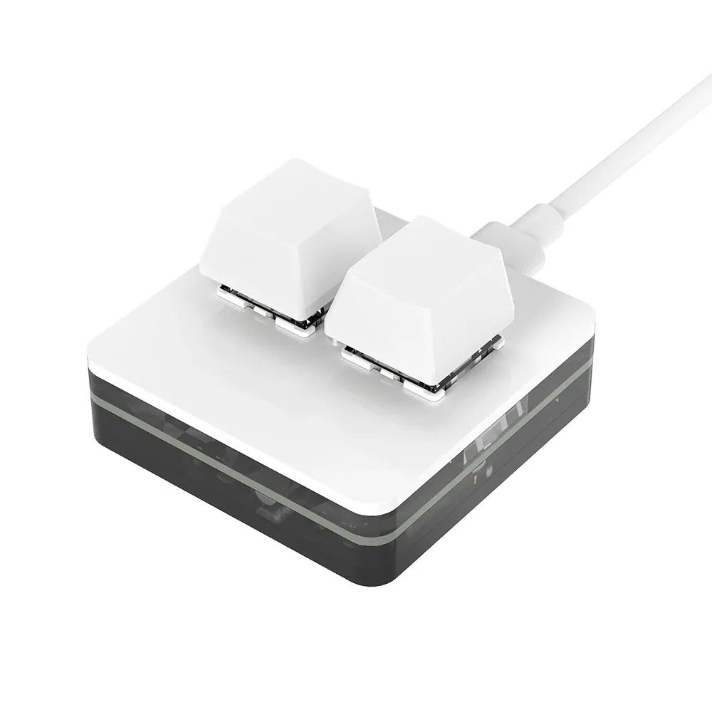 Macropad RGB programmable mini clavier à touches personnalisables, interrupteurs rouges à remplacement à chaud, pour jeu, Photoshop et multimédia, 3 touches 8