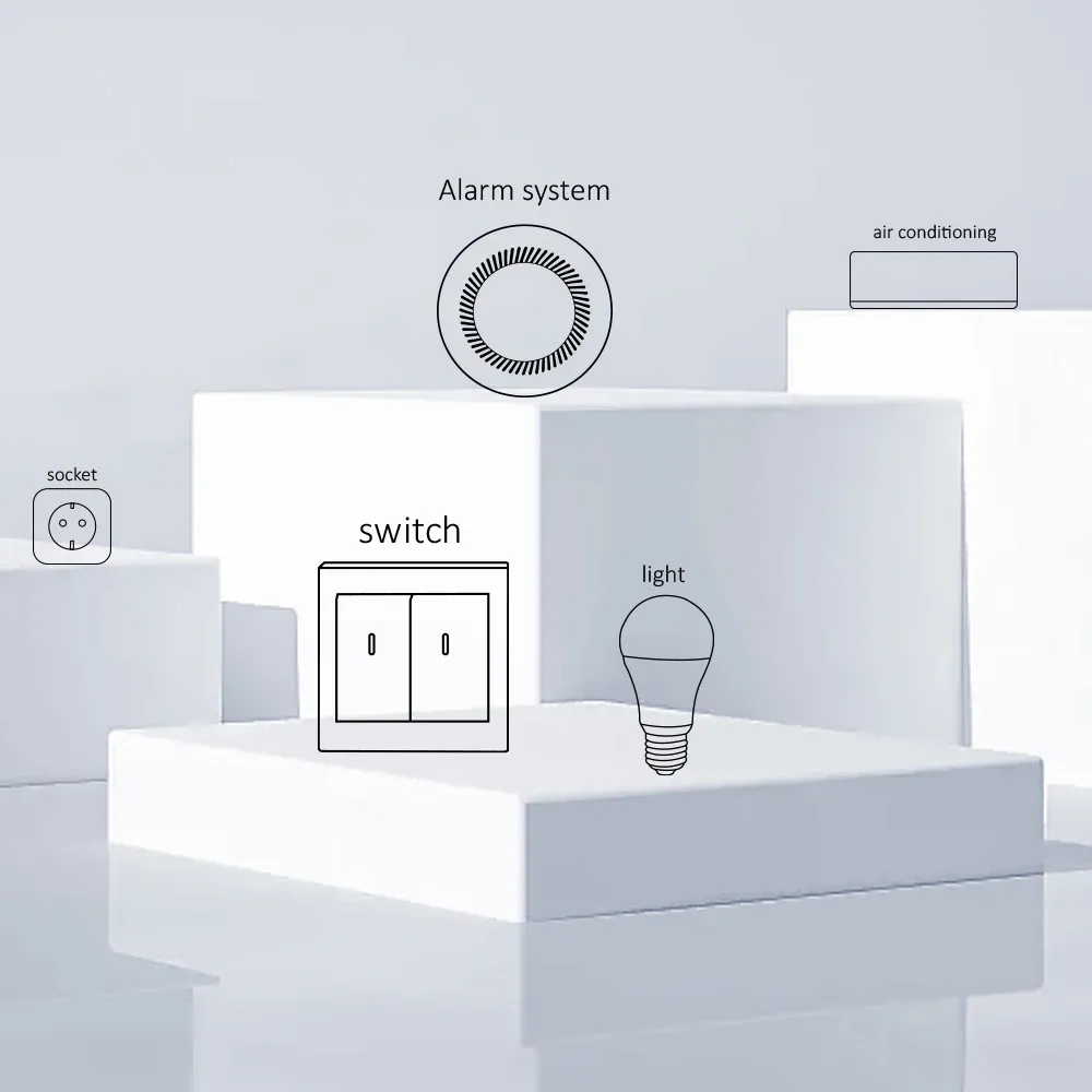 Capteur de porte et fenêtre intelligent Wi-Fi Tuya, détecteur de contact sans fil pour domotique et système de sécurité 4