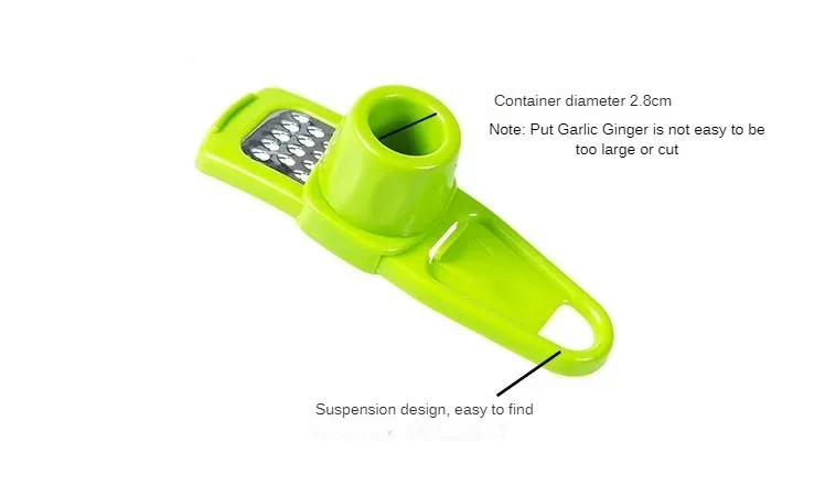 Mini broyeur d'ail créatif en situation