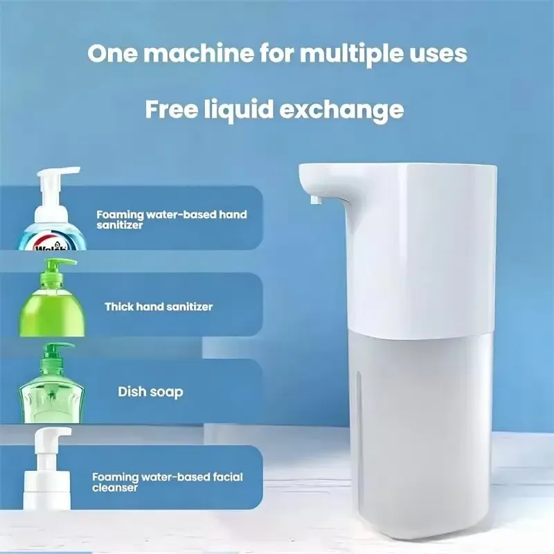 Distributeur de savon automatique à induction, distributeur de savon moussant, distributeur de savon intelligent, distributeur de spray d'alcool, lavage 2