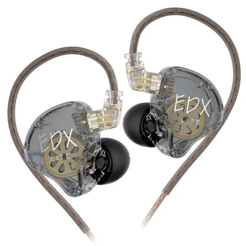 KZ EDX Lite Écouteurs intra-auriculaires HiFi à basses renforcées, écouteurs stéréo pour la musique, intra-auriculaires de scène pour concerts, casque de jeu et de sport 8