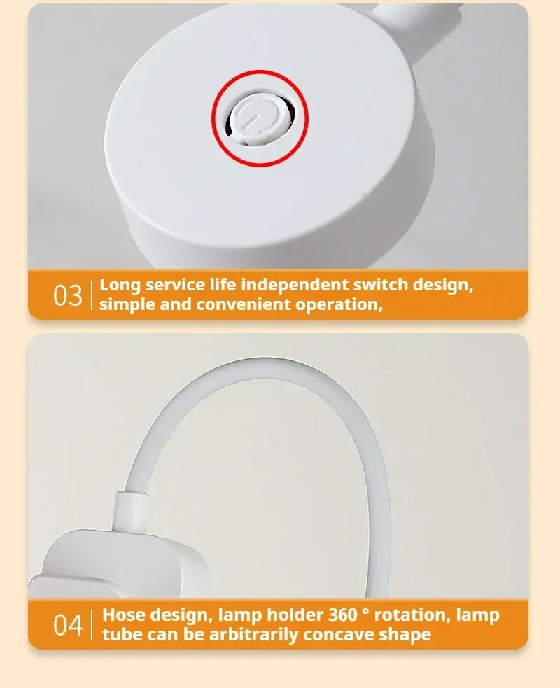 Lampe de lecture LED, lumière douce