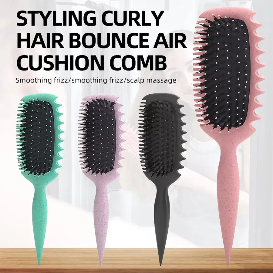 Brosse de définition des boucles pour femmes, pour démêler et façonner les boucles en réduisant la traction - Image 1