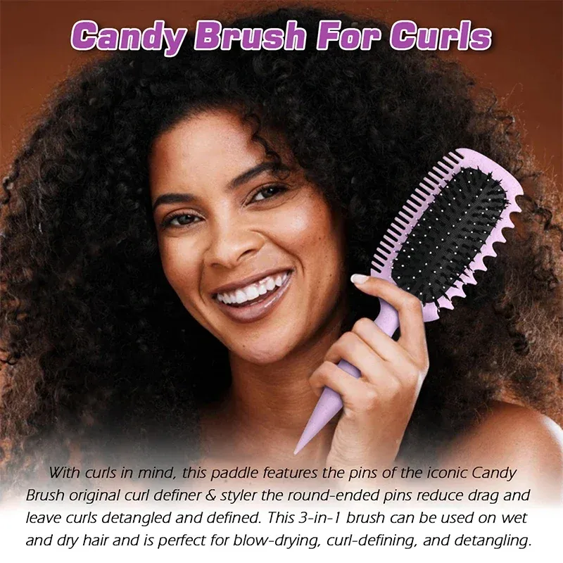Brosse de définition des boucles pour femmes, pour démêler et façonner les boucles en réduisant la traction 4