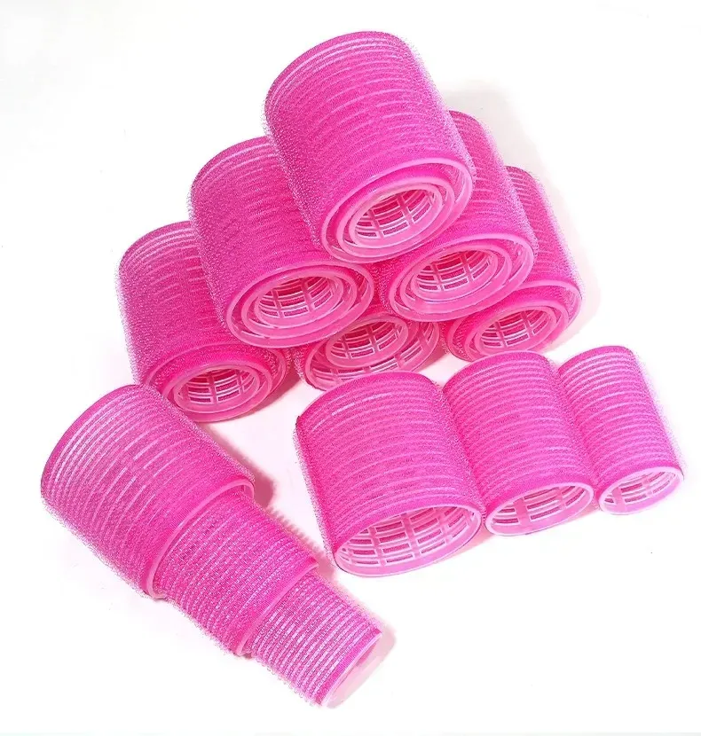 28 pièces Ensemble de bigoudis auto-agrippants sans chaleur, rouleaux pour cheveux en 3 tailles, outils de coiffure pour salon 3