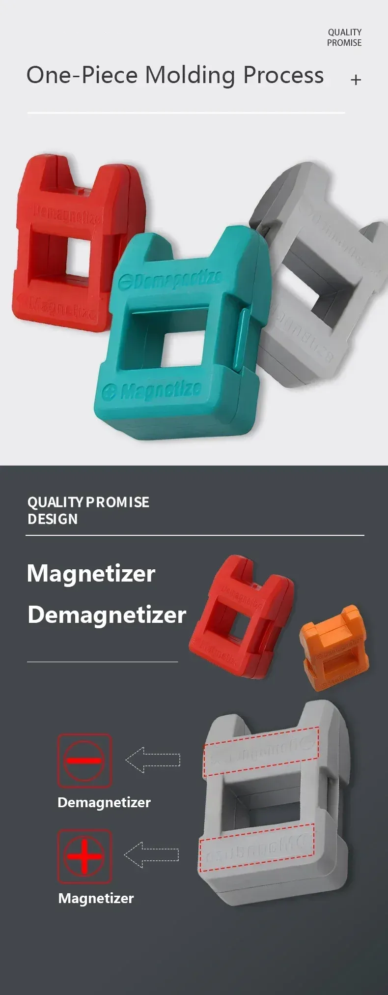 Mini tournevis démagnétiseur, en situation d'utilisation