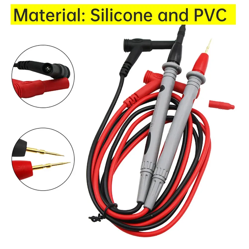 Kit de sondes de test pour multimètre 20 A 1000 V, pointes de mesure, câbles-stylos numériques, kit de testeur de tension pour multimètre en PVC 2