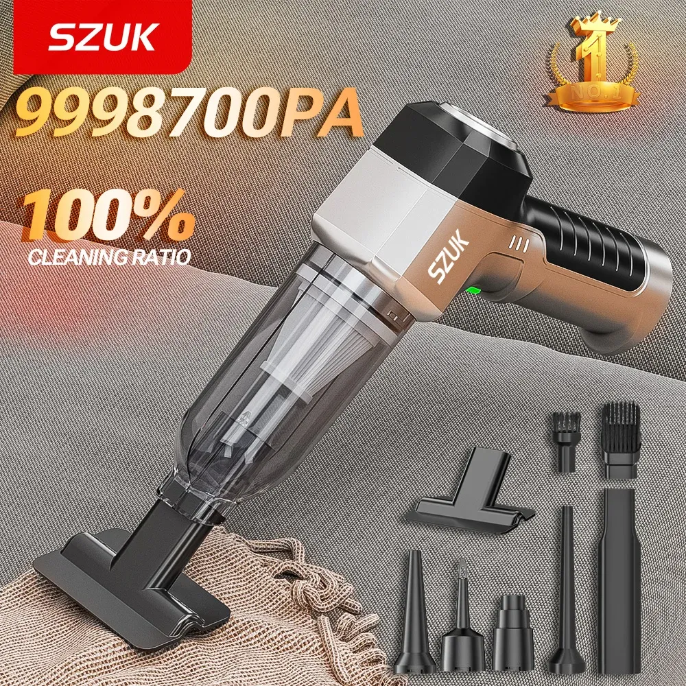 Aspirateur de voiture SZUK 9998700PA sans fil, forte aspiration, portable - Image 1