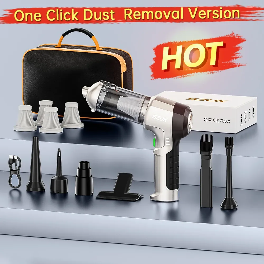 Aspirateur de voiture SZUK 9998700PA sans fil, forte aspiration, portable 8