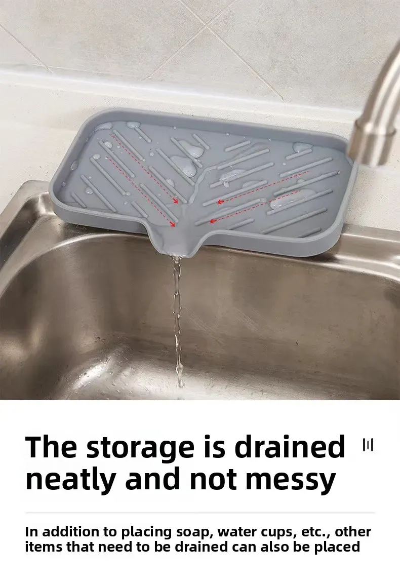 Plateau d'évier en silicone, avantages pratiques