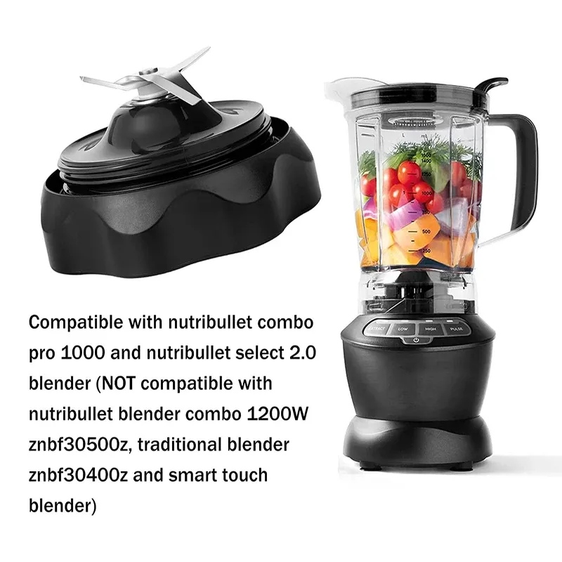 Lame de rechange pour mélangeur Pro 1000 W et 1200 W, compatible avec les mélangeurs Nutribullet Combo Pro 1000 et Select 2.0 Easy Twist 6