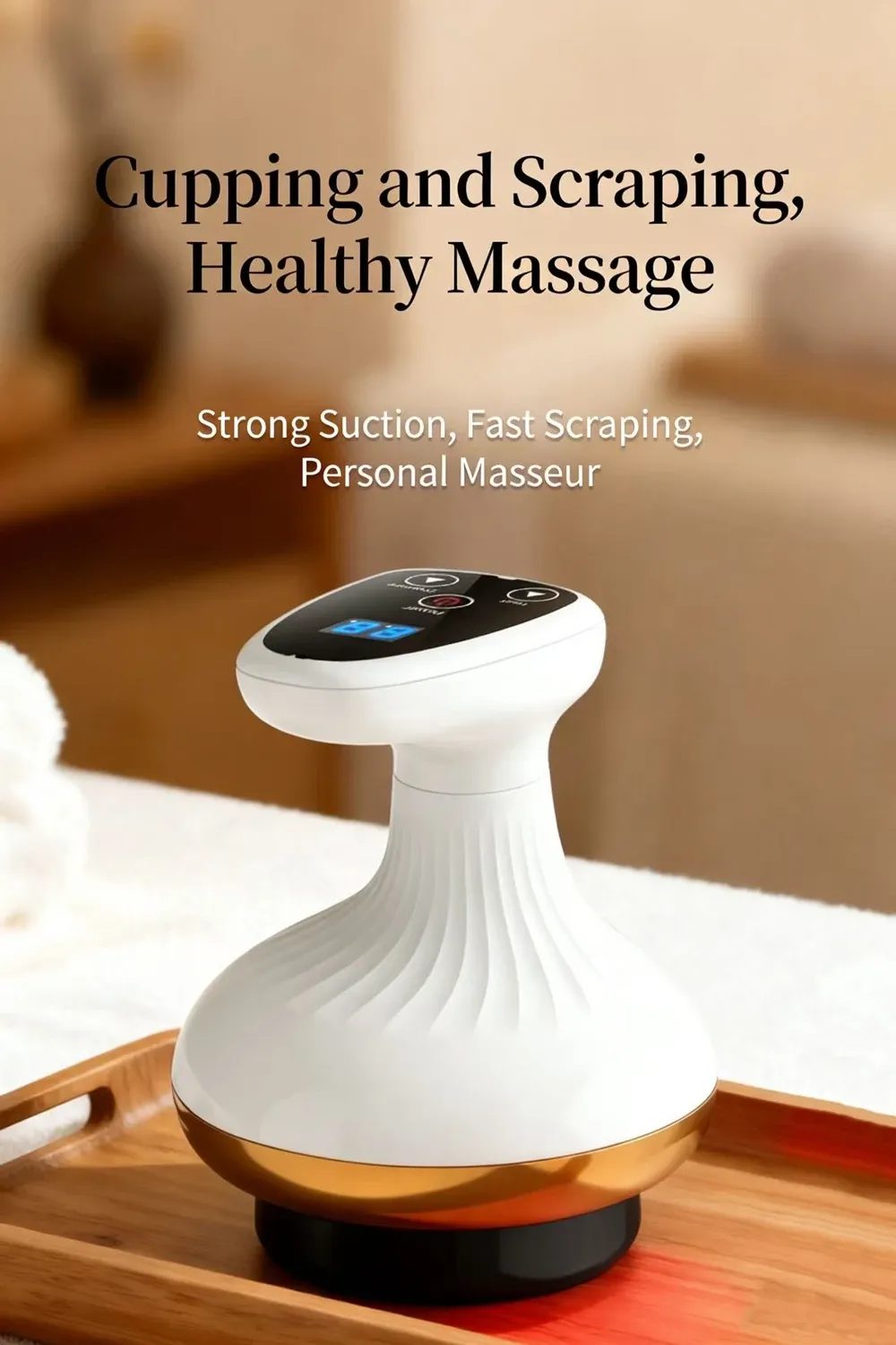Brosse de massage électrique, vue d'ensemble