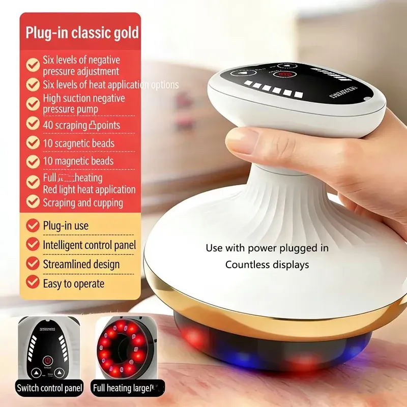 Brosse de massage électrique : appareil de drainage corporel universel, grattoir, masseur abdominal et dorsal pour usage domestique 7