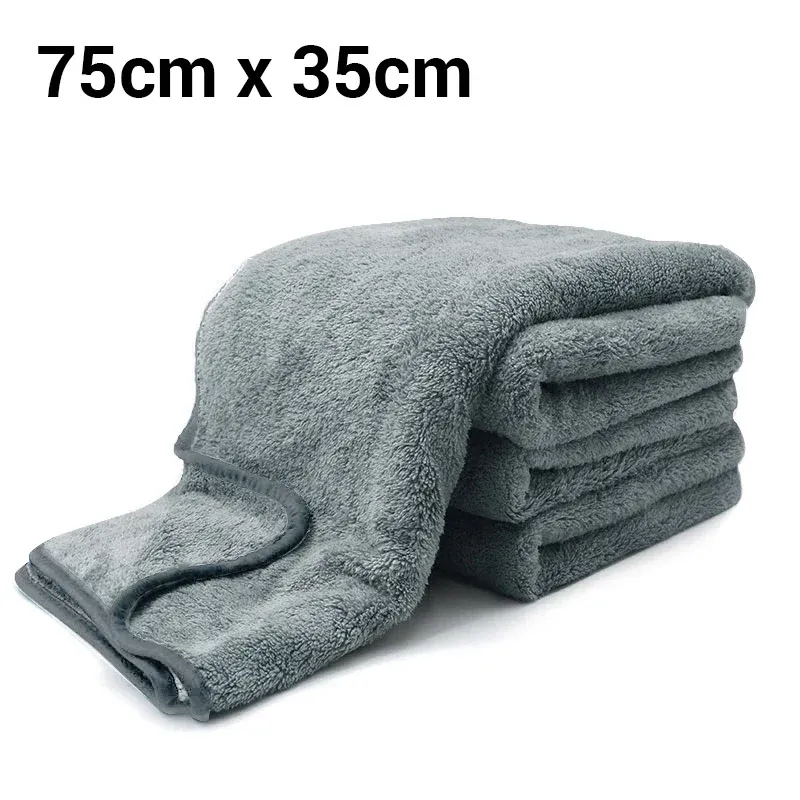 SEAMETAL Serviette de lavage pour voiture en microfibre, serviette de nettoyage ultra douce et très absorbante pour le séchage et le détaillage automobile 9