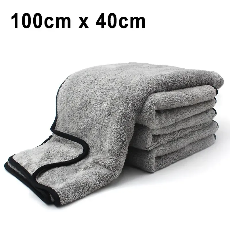 SEAMETAL Serviette de lavage pour voiture en microfibre, serviette de nettoyage ultra douce et très absorbante pour le séchage et le détaillage automobile 8
