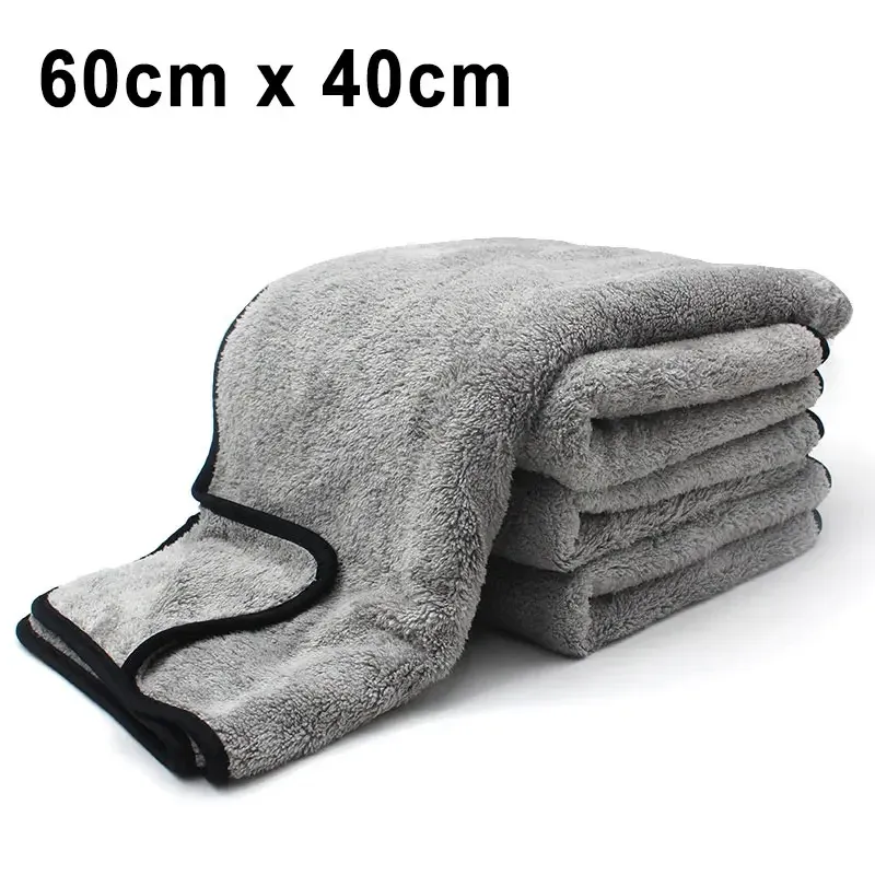 SEAMETAL Serviette de lavage pour voiture en microfibre, serviette de nettoyage ultra douce et très absorbante pour le séchage et le détaillage automobile 7