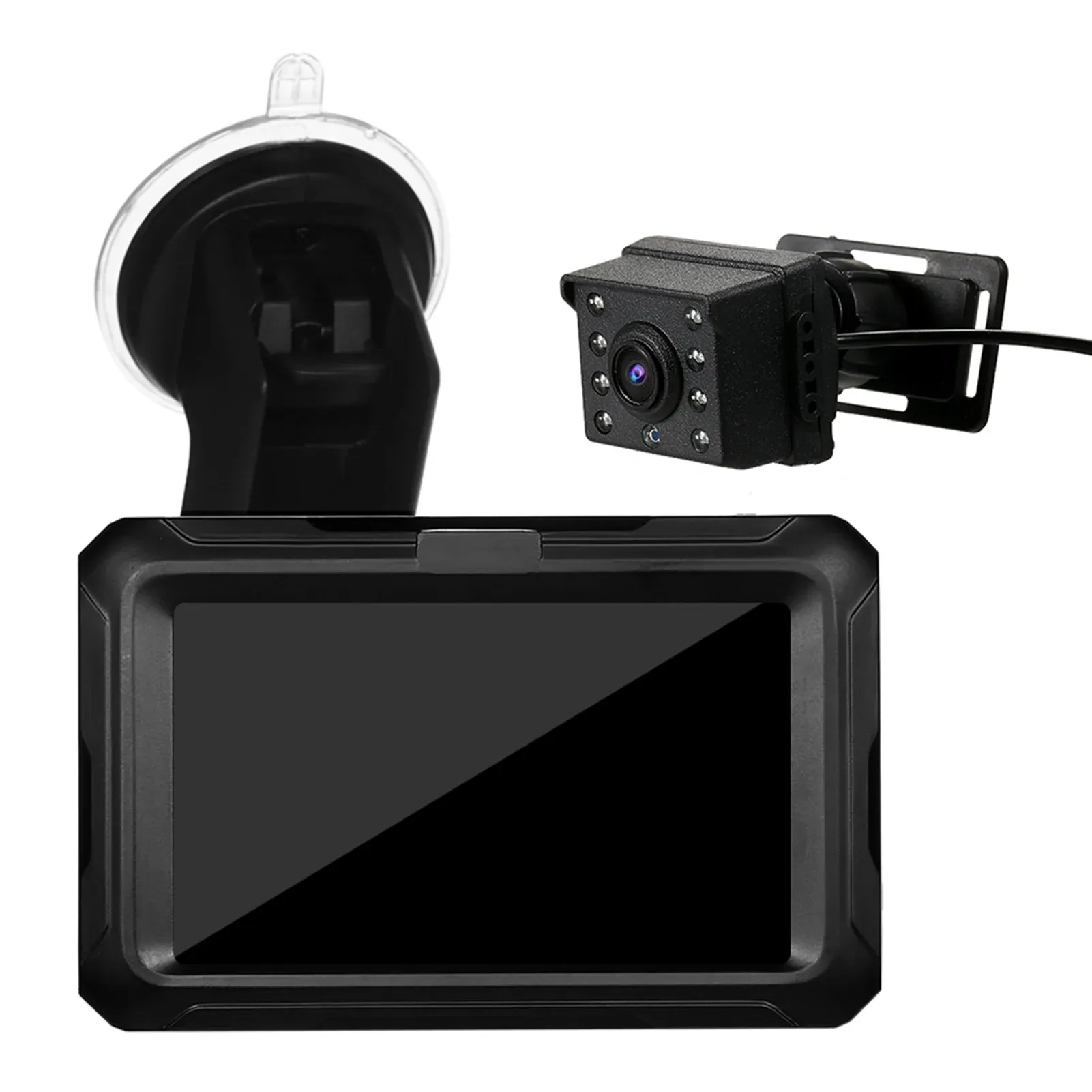 Moniteur de vue arrière 4,3 pouces à écran IPS, miroir de voiture pour bébé avec grand angle réglable, vision nocturne pour nourrissons, enfants et animaux domestiques 2
