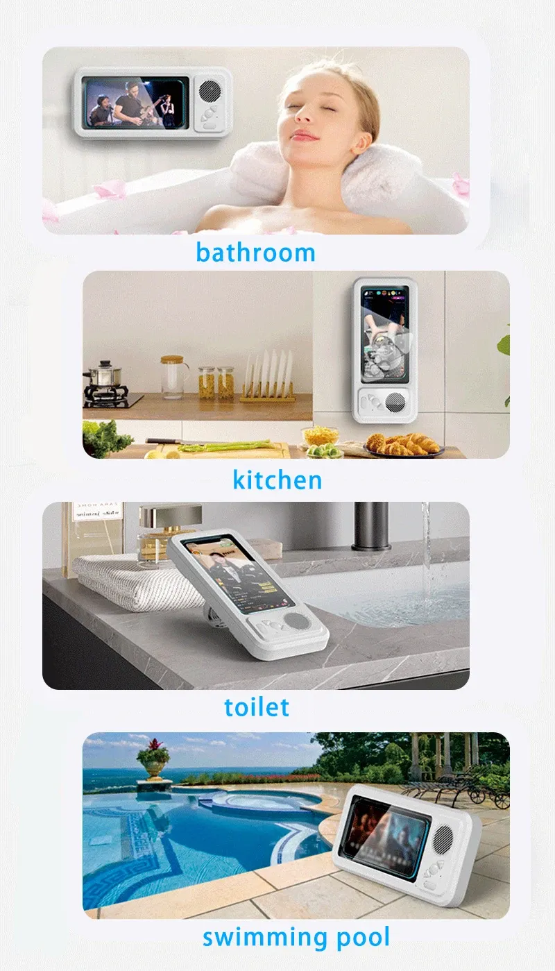 Support téléphone pour cuisine et salle de bain