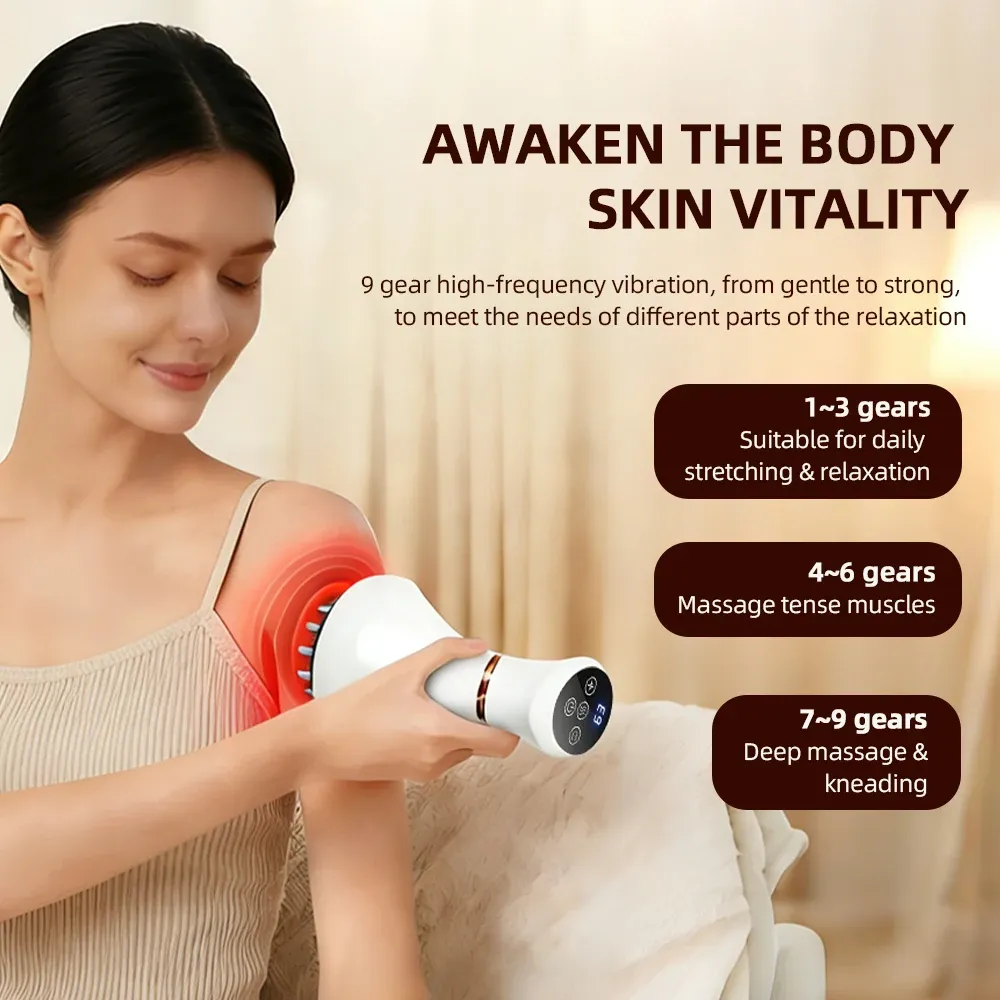 Brosse Gua Sha électrique vibrante pour massage des méridiens 3